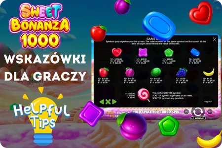 Wskazówki dla graczy Sweet Bonanza 1000